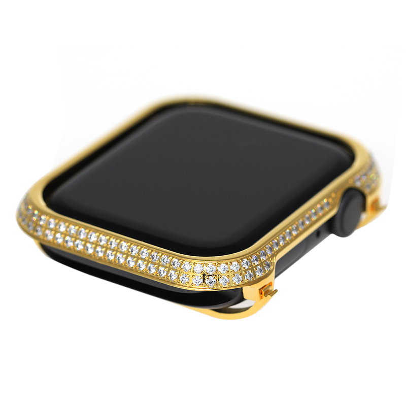 apple watch 4 diamond bezel case 44MM gold white crystals